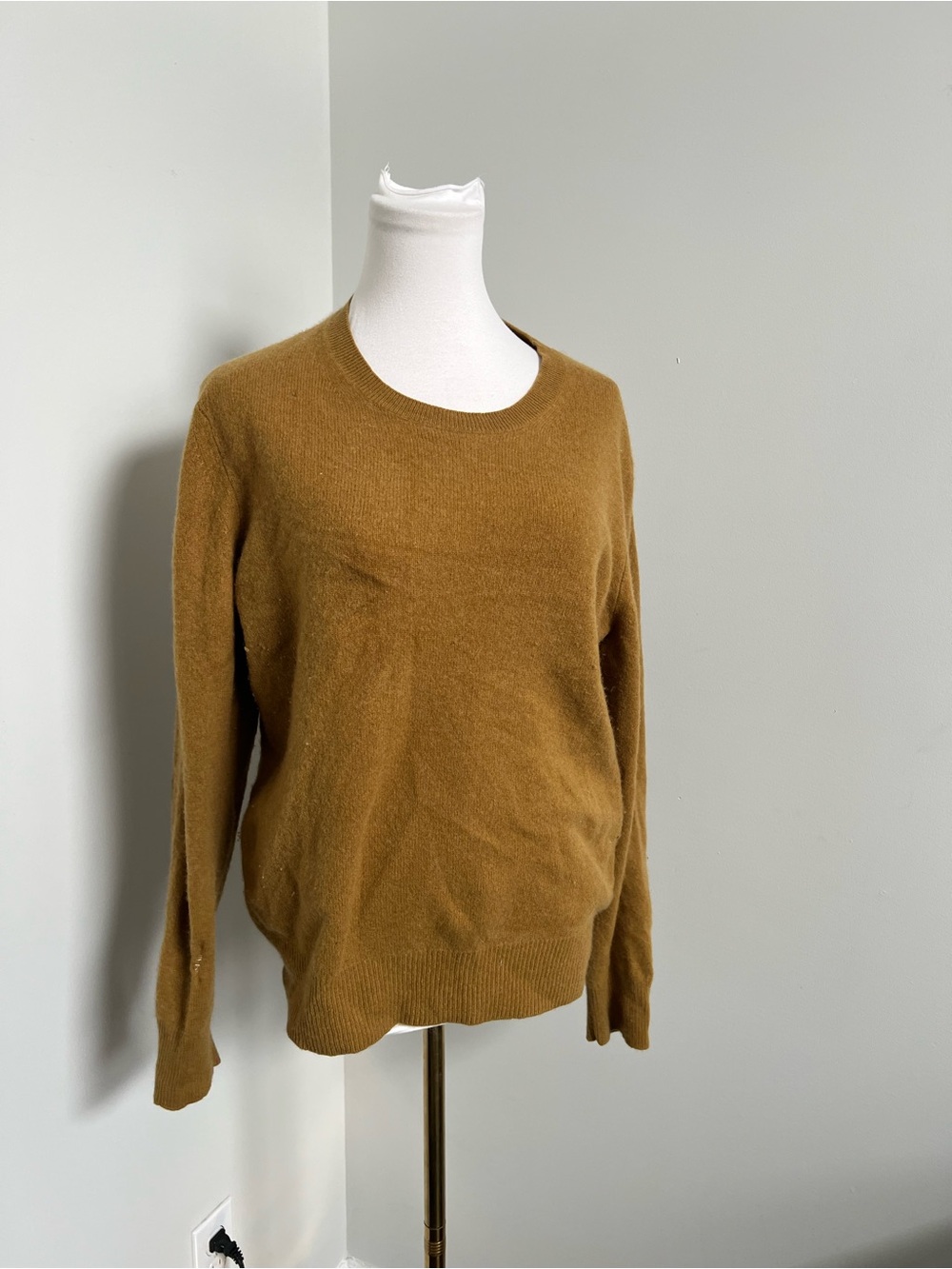 Burberry Cashmere Sweater Camel Nova Check Elbow Patch - Picture 2 of 10